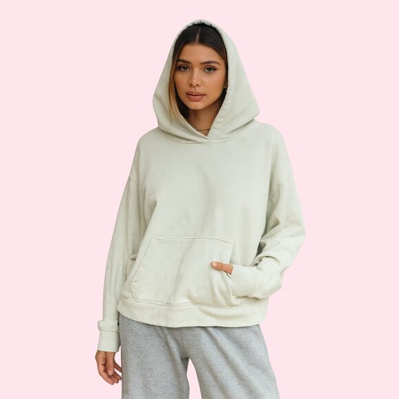 🤍 James Perse 100% Cotton Oversized Hoodie (Size 2 / Medium) - Picture 1 of 6